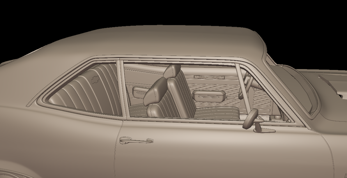 STL FILE CHEVROLET NOVA SS 396 1969 3D PRINT MODEL - ARTISTIT