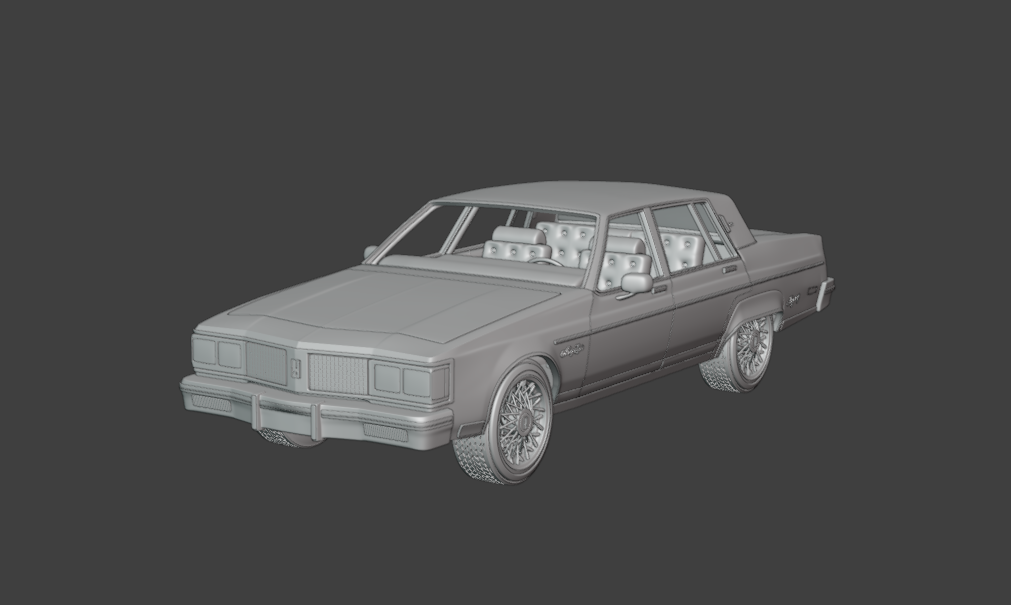 STL FILE 1983 Oldsmobile Regency 3d model - ARTISTIT