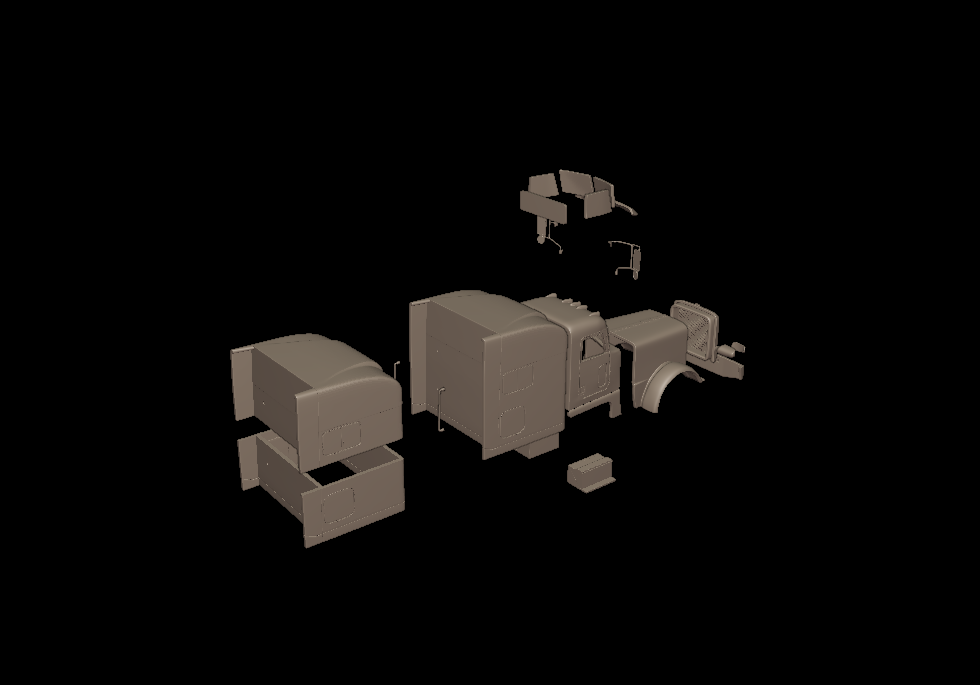 389 PETERBILT 2020 TRUCK 3D PRINT MODEL