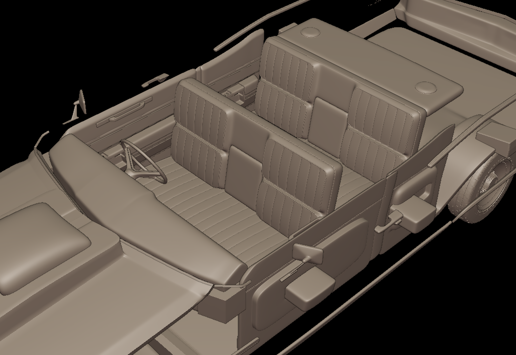 custom Buick Electra 225 1968 two doors 3d print model