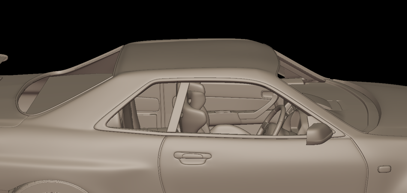 STL FILE custom 2002 NISSAN SKYLINE R 34 v1 3D PRINT MODEL - ARTISTIT