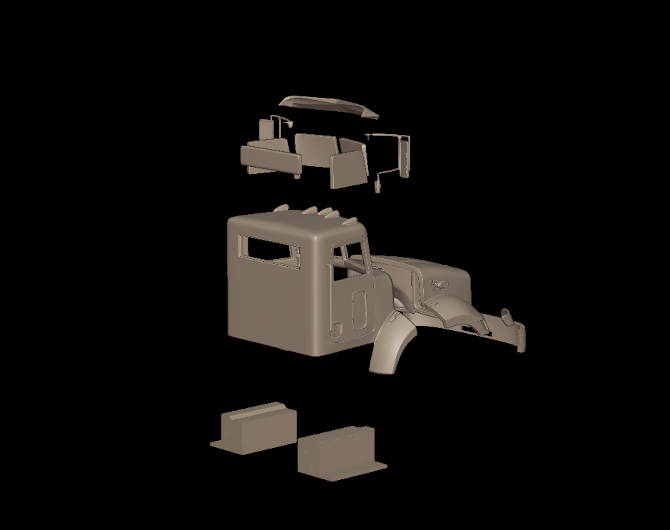 peterbilt 335 2005 TRUCK 3D PRINT MODEL