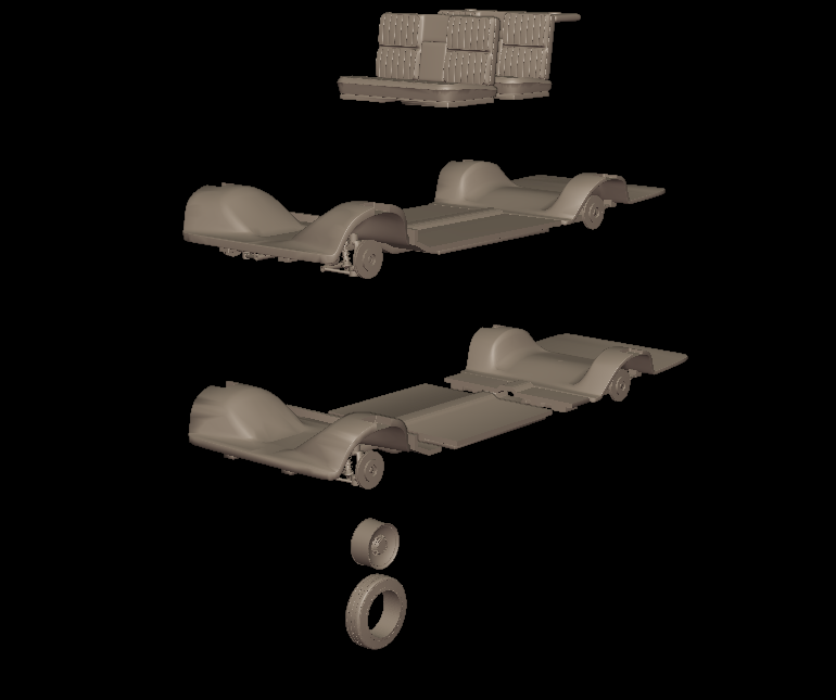 buick electra 225 1968 convertable 3d print model