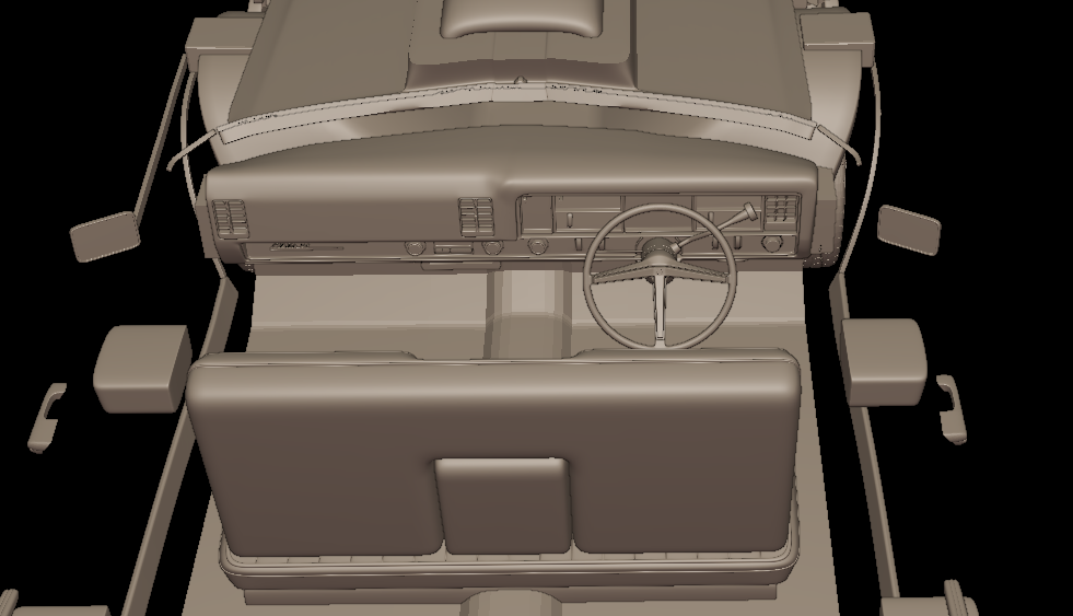 custom Buick Electra 225 1968 four doors 3d print model