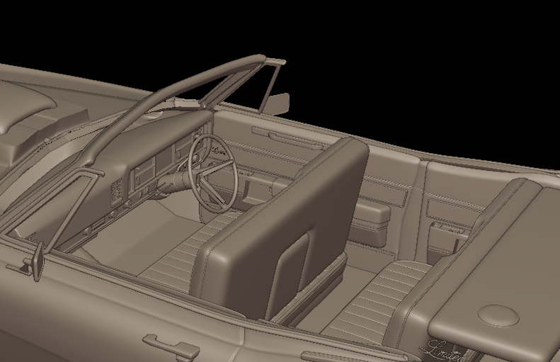 custom Buick Electra 225 1968 convertible 3d print model