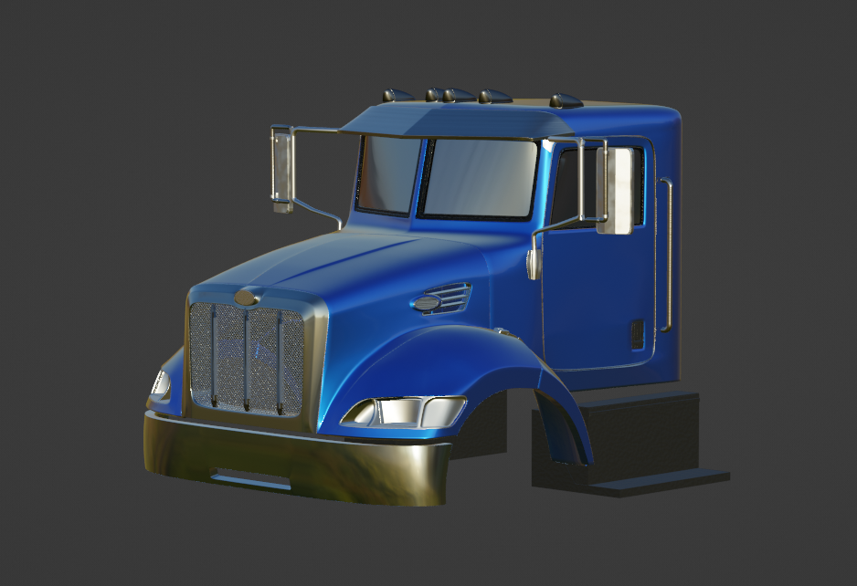 STL FILE peterbilt 335 2005 TRUCK 3D PRINT MODEL - ARTISTIT