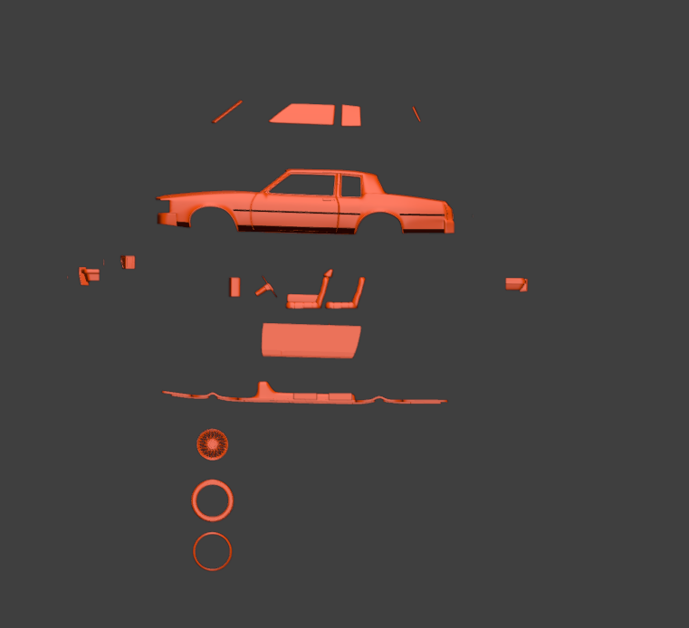 STL FILE 1985 oldsmobile delta 88-royale coupe 2 doors 3D model - ARTISTIT