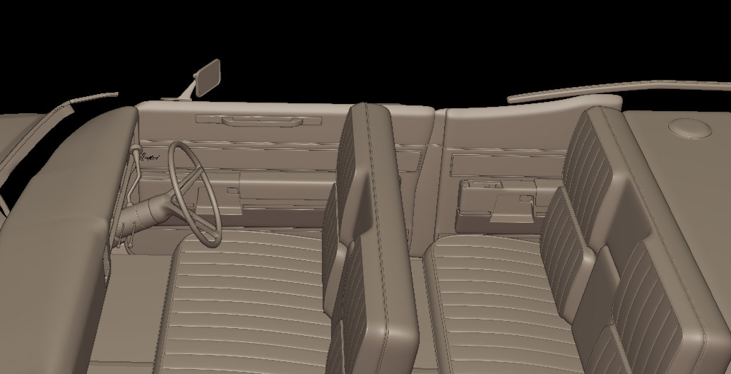 custom Buick Electra 225 1968 two doors 3d print model