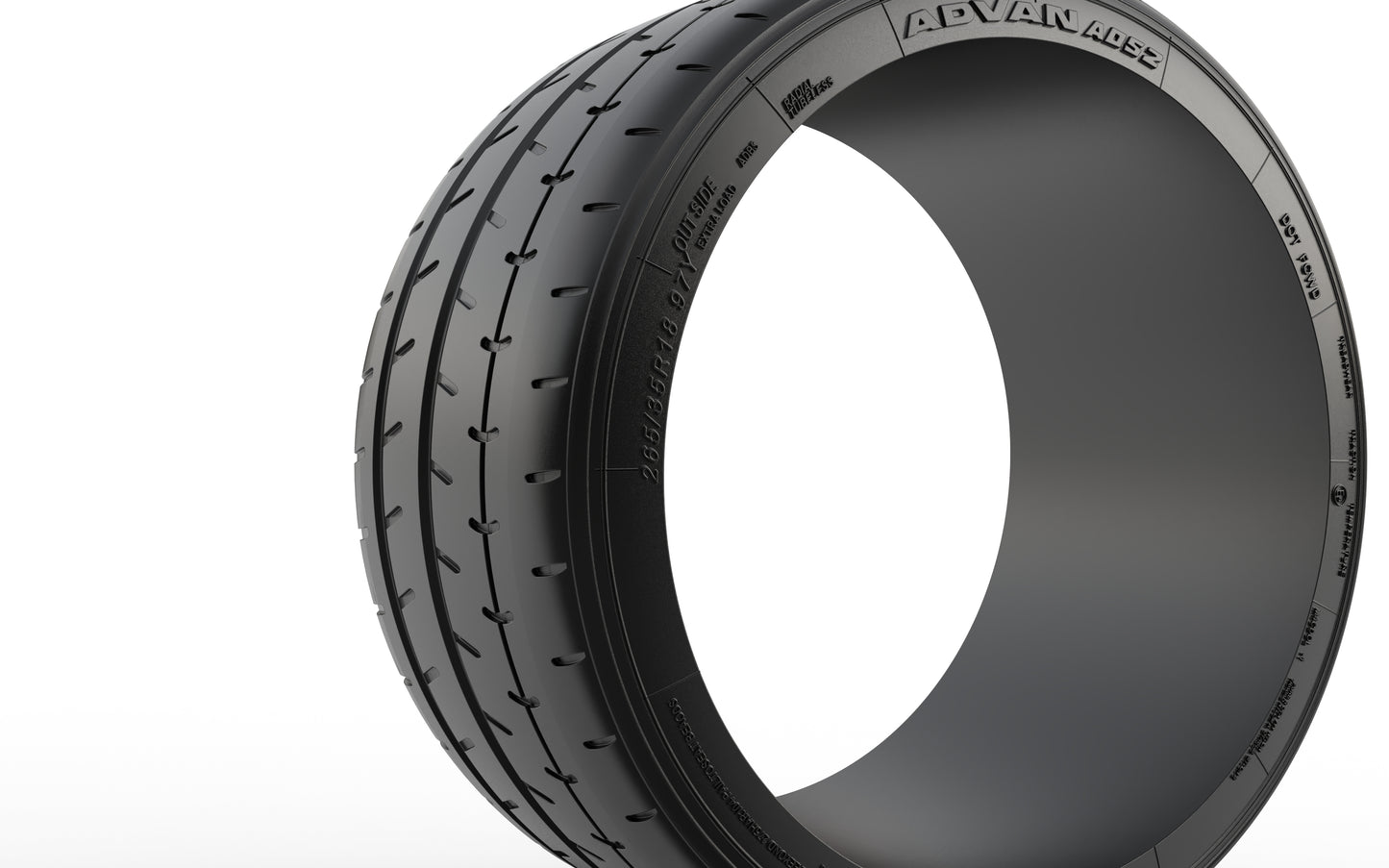 STL FILE YOKOHAMA ADVAN A052® TIRE 3D MODEL - ARTISTIT