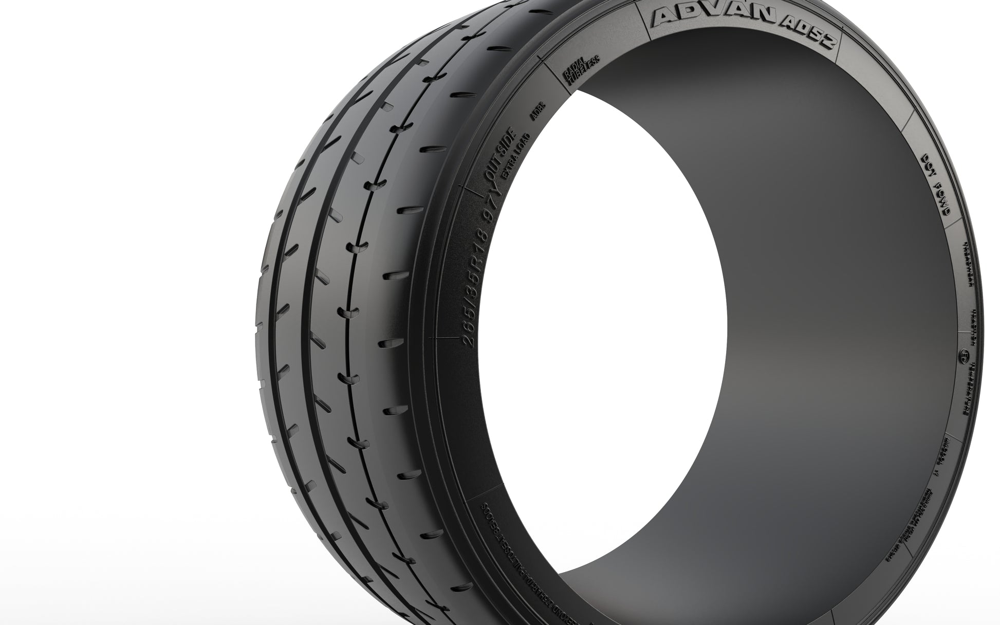 STL FILE YOKOHAMA ADVAN A052® TIRE 3D MODEL - ARTISTIT