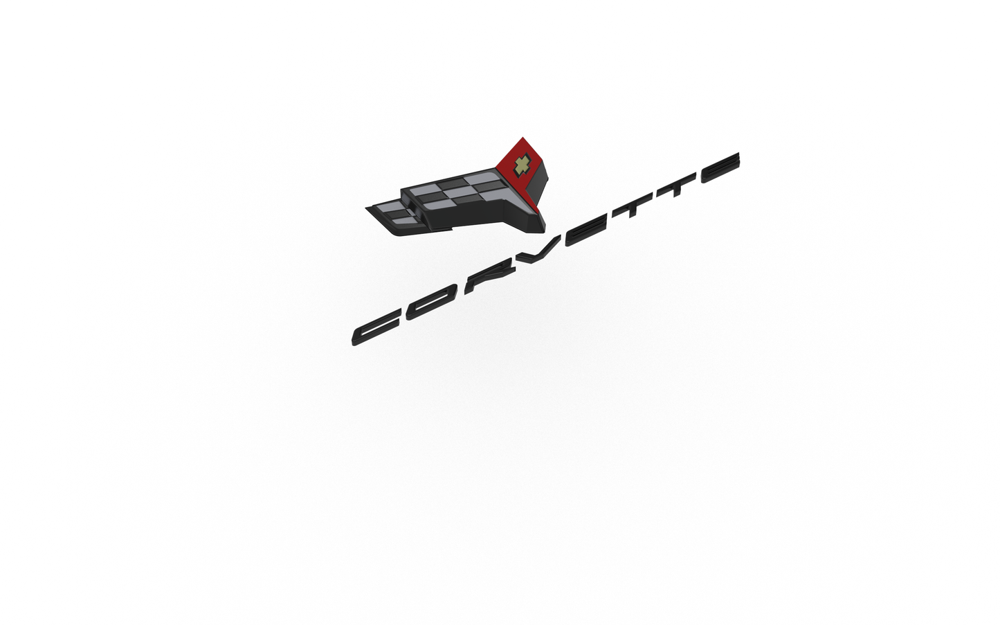 STL FILE chevrolet corvette LOGO 3D MODEL - ARTISTIT