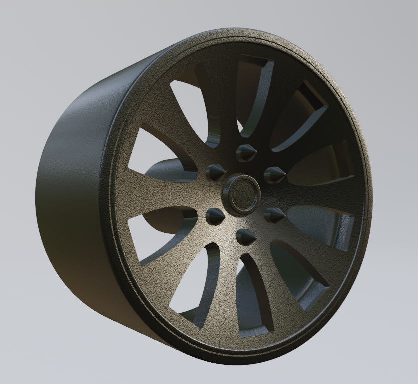 STL FILE free custom wheel design 1 3d print model - ARTISTIT