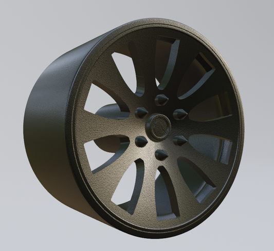 STL FILE free custom wheel design 1 3d print model - ARTISTIT