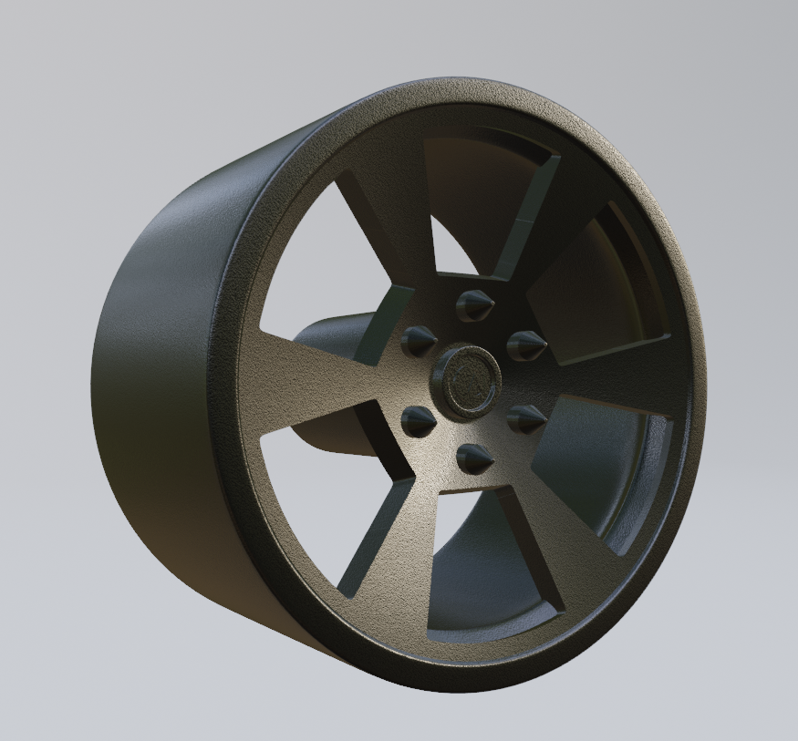 STL FILE free custom wheel design 5 3d print model - ARTISTIT