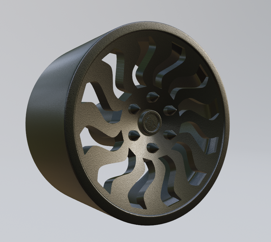 STL FILE free custom wheel design 8 3d print model - ARTISTIT