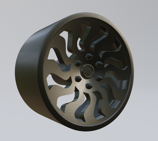 STL FILE free custom wheel design 8 3d print model - ARTISTIT