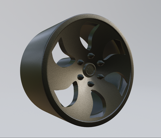 STL FILE free custom wheel design 9 3d print model - ARTISTIT