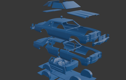 CHRYSLER CORDOBA 300 1979 3D PRINT MODEL