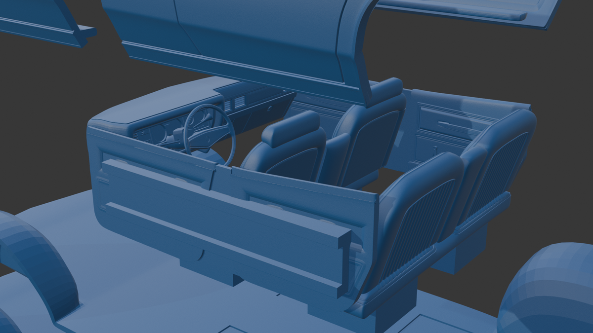 DODGE MONACO POLICE 1977 3D PRINT MODEL