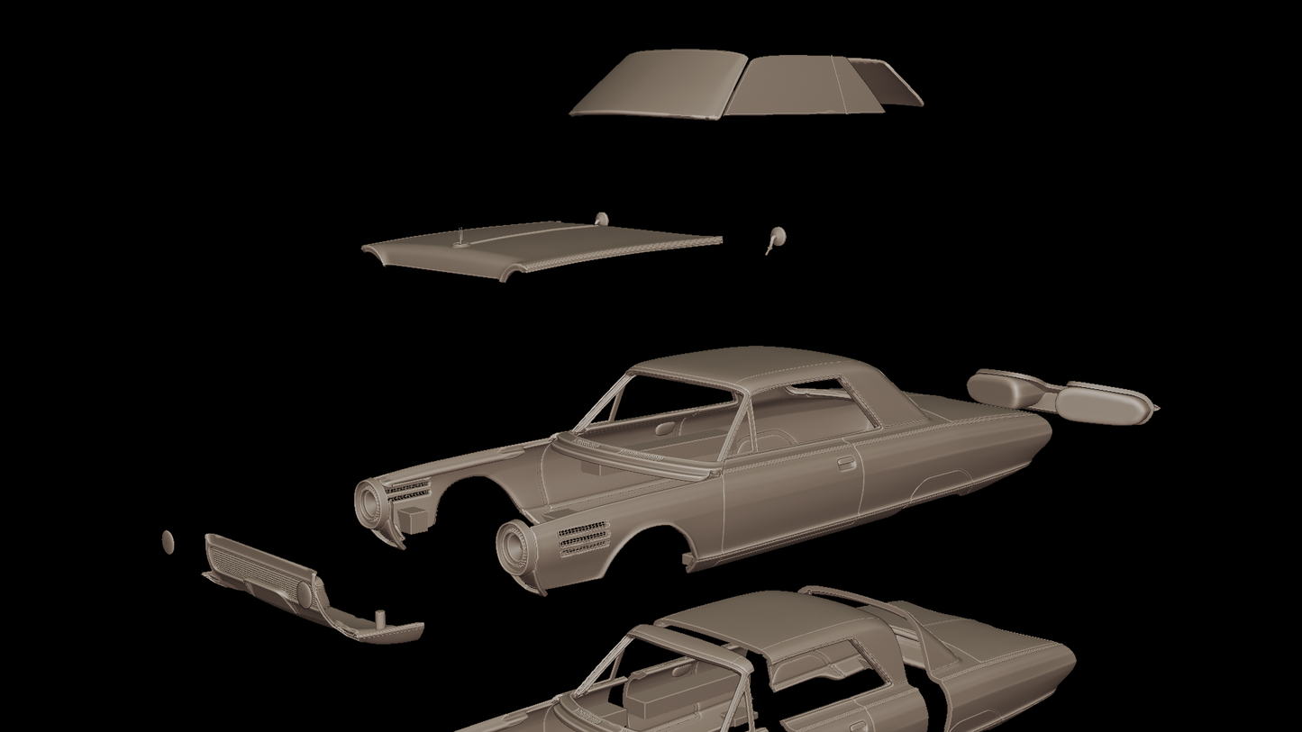 STL FILE Chrysler Turbine 1963 3D PRINT MODEL - ARTISTIT