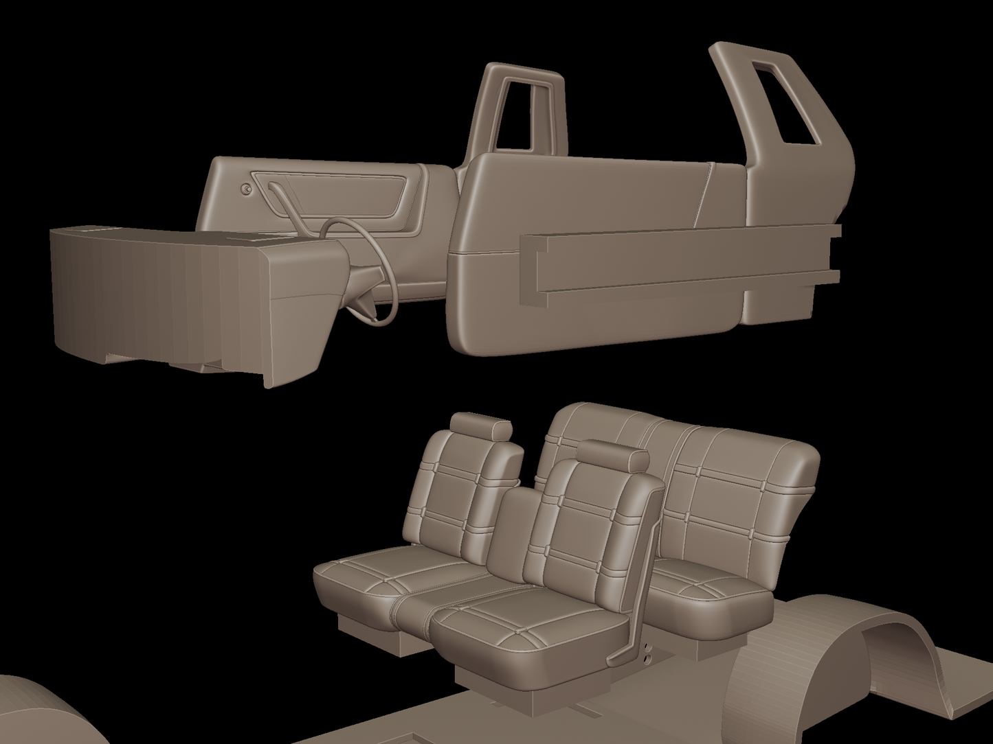 crysler cordoba 1975 3d print model