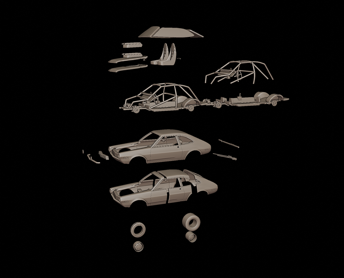 1972 Ford Pinto Bob Glidden Pro Stock 3d print model