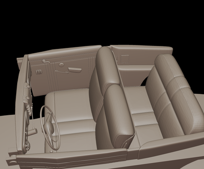 lincoln  Continental Convertible 1947 3d print model