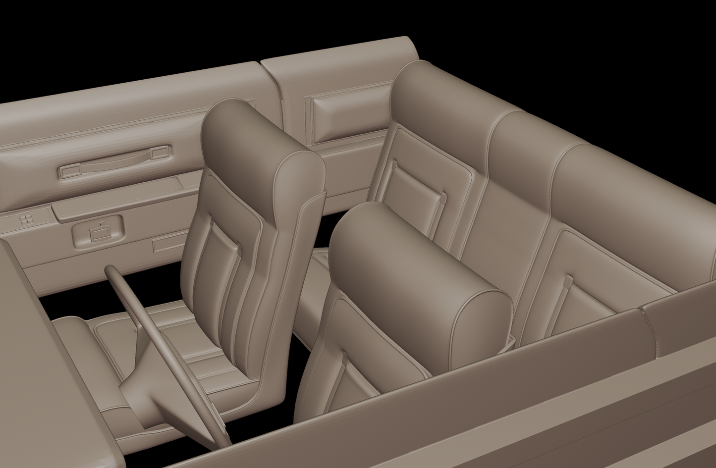Lincoln Continental Mark V 1977 3d print model