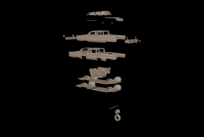 Lincoln Premiere sedan 1956 3d print model