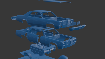 DODGE MONACO 1977 FOUR-DOOR 3D PRINT MODEL