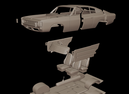 Chrysler Charger E49 1972 3d print model