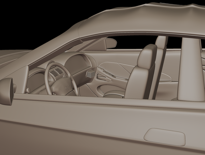 STL FILE ford mustang saleen 2001 3d print model - ARTISTIT