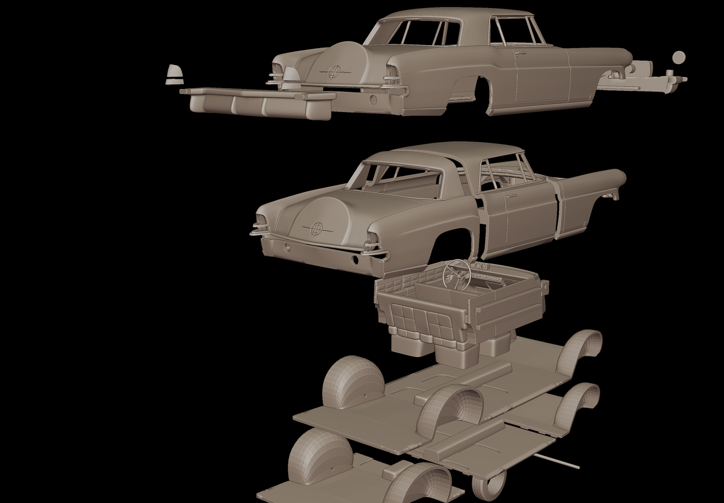 lincoln Mark II  60A 1956 3d print model