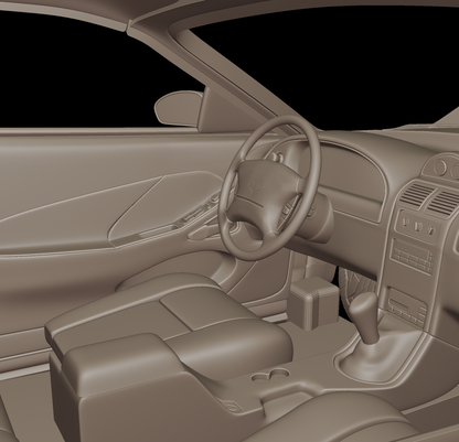 STL FILE custom ford mustang saleen 2001 3d print model - ARTISTIT