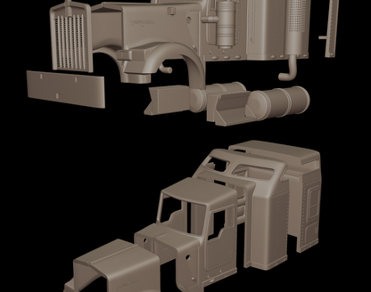 STL FILE kenworth_w900 2006 3d print model - ARTISTIT