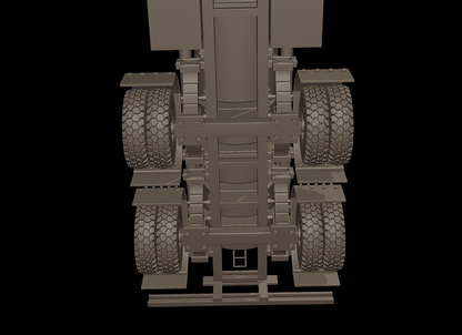 STL FILE CIRCULAR TRAILER TANKER 3d print model - ARTISTIT