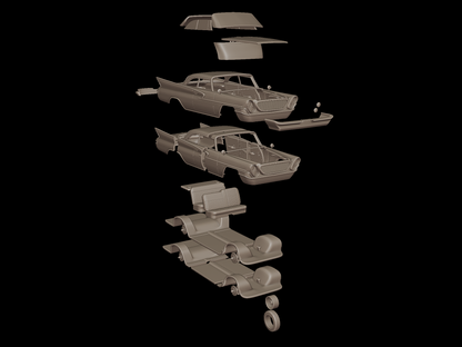 chrysler newport hardtop sedan 2 doors 1961 3d print model