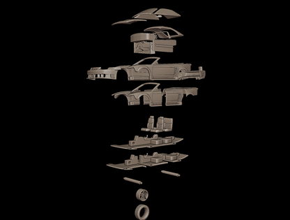 STL FILE ford mustang saleen 2001 3d print model - ARTISTIT