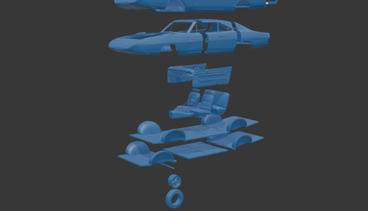 STL FILE Dodge Charger Daytona 1969 3D PRINT MODEL - ARTISTIT