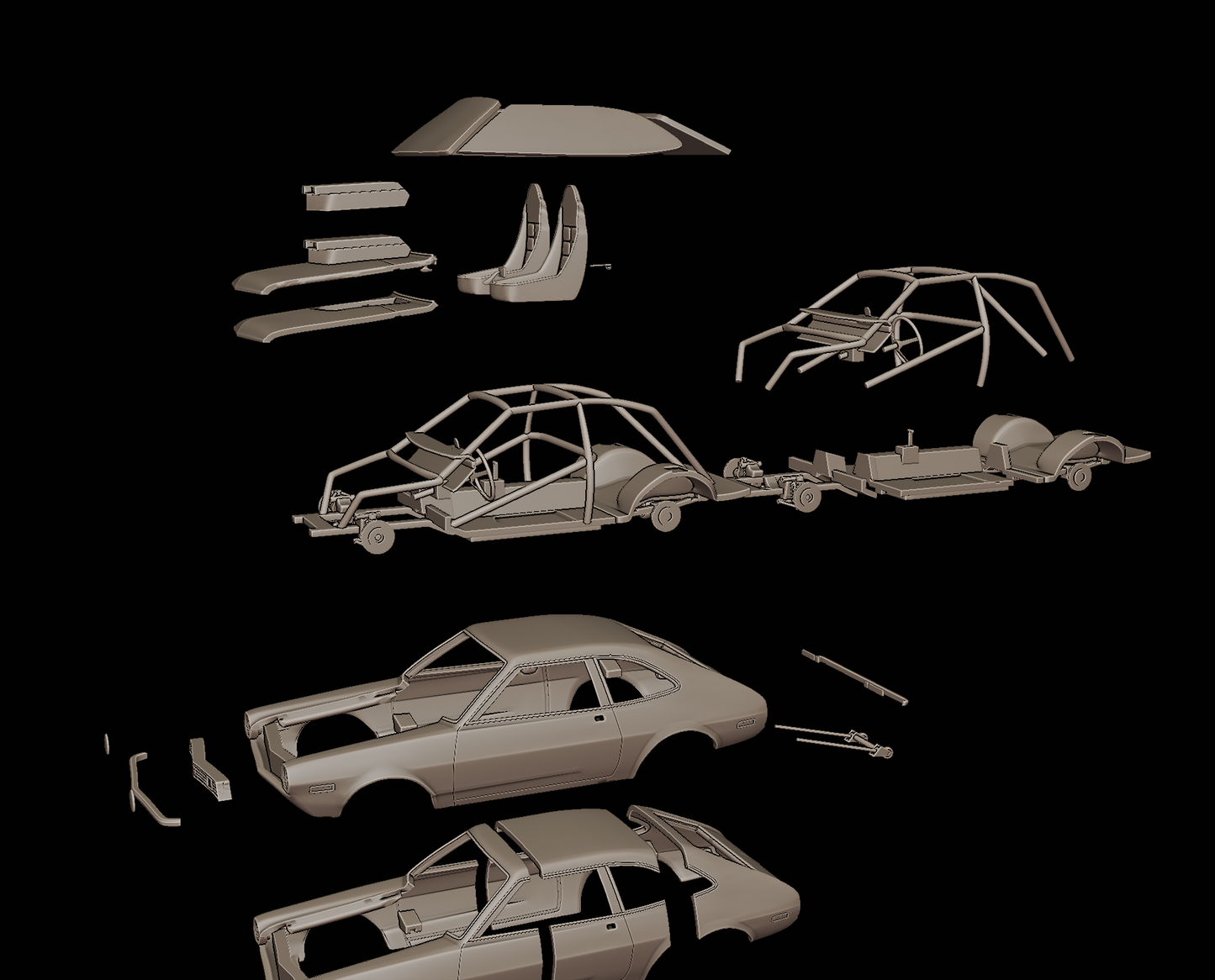 1972 Ford Pinto Bob Glidden Pro Stock 3d print model