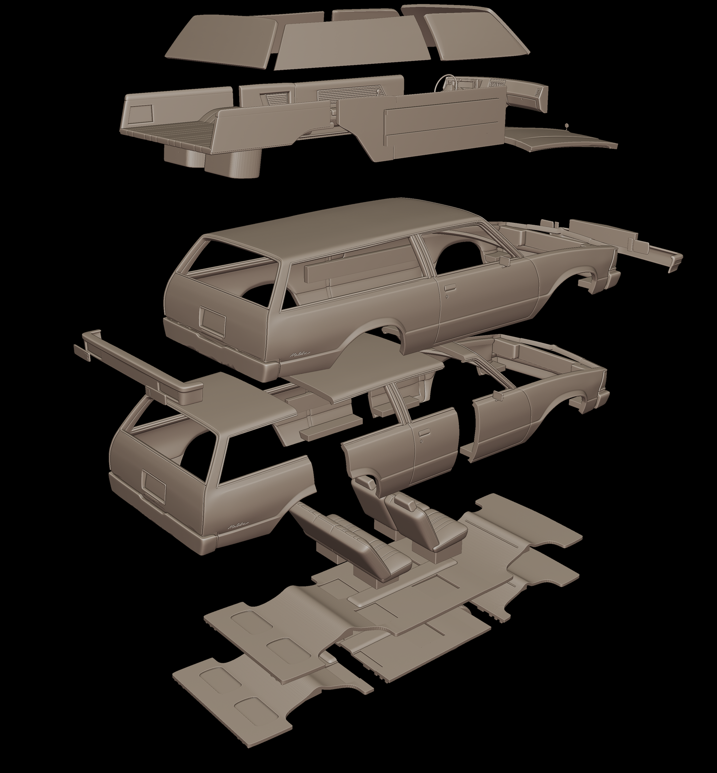 chevrolet malibu classic 1980 two doors wagon