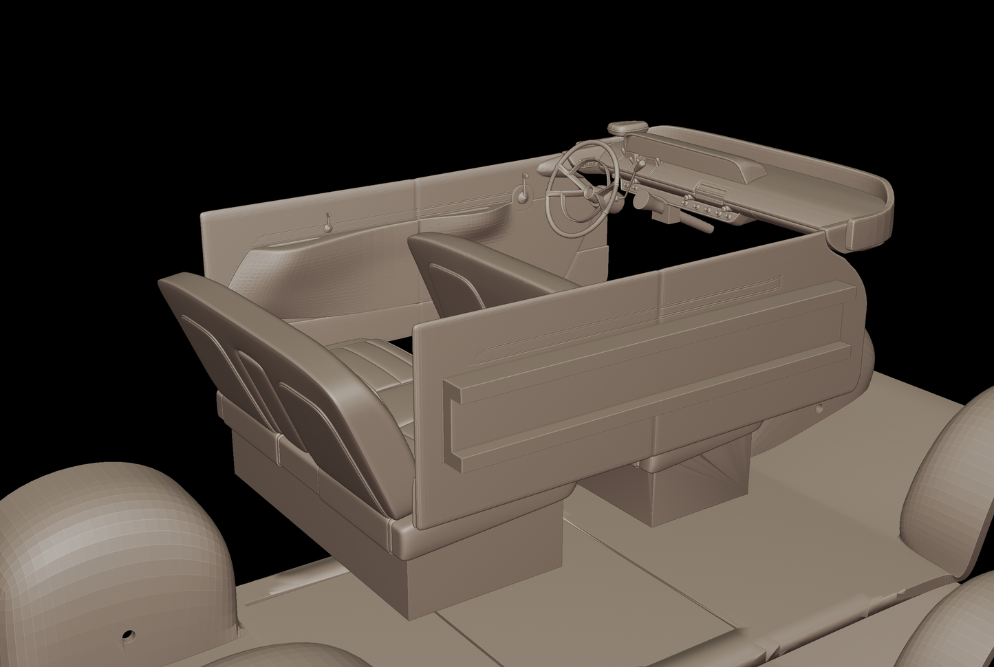 Lincoln Premiere sedan 1956 3d print model