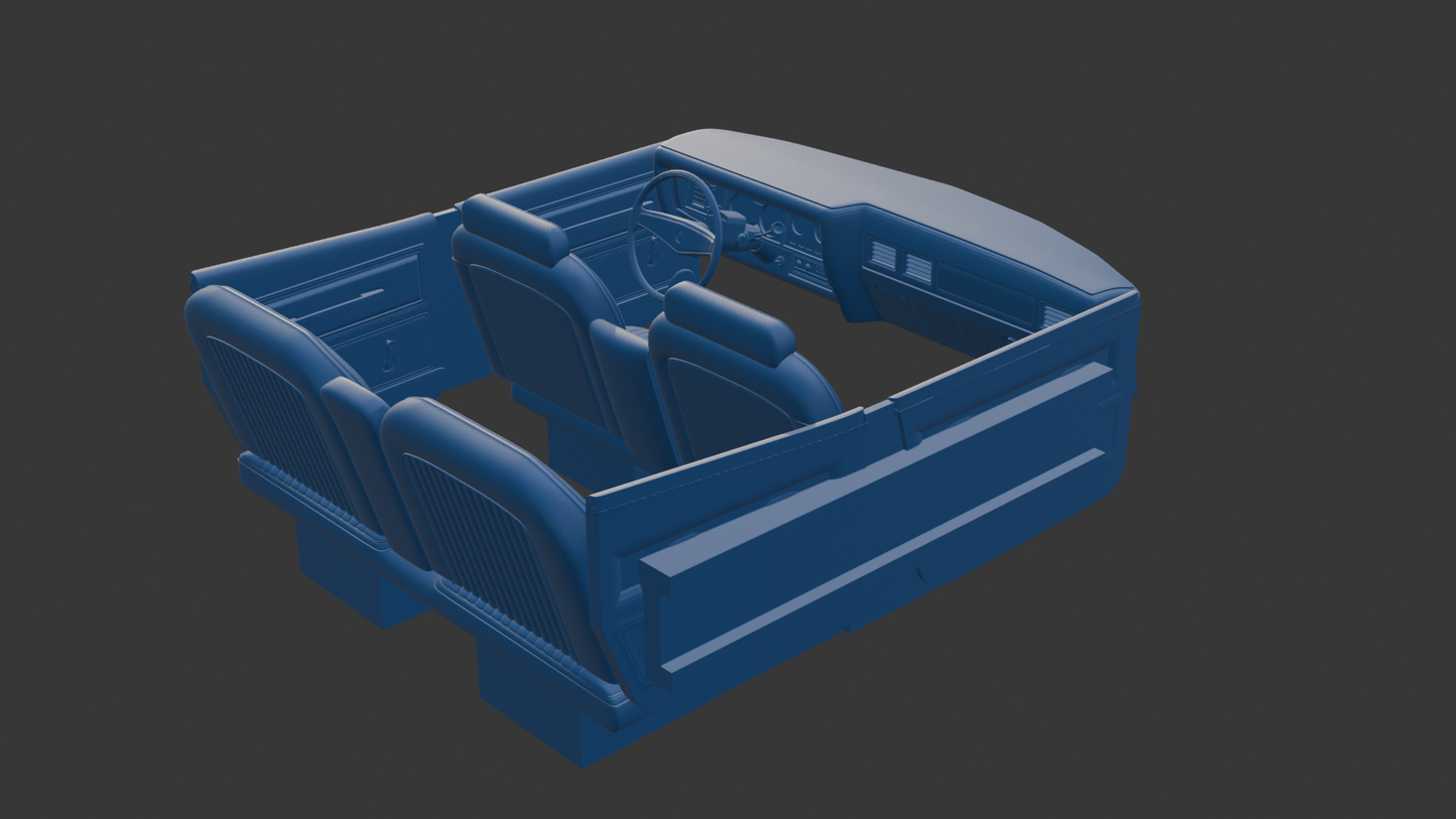 DODGE MONACO 1977 FOUR-DOOR 3D PRINT MODEL