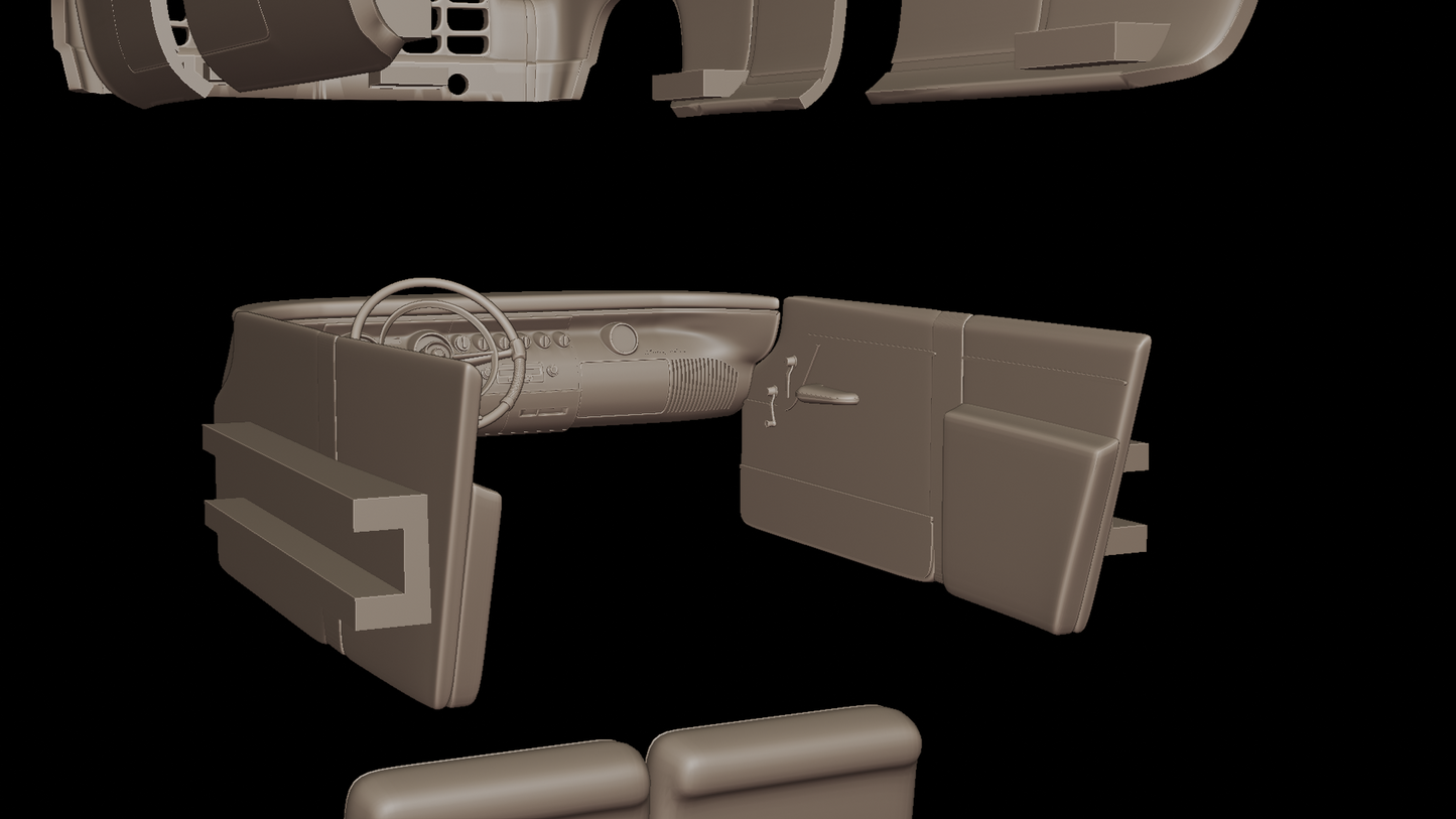 CHRYSLER 300b 1956 3D PRINT MODEL