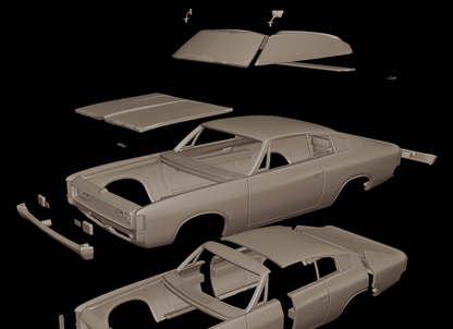 Chrysler Charger E49 1972 3d print model