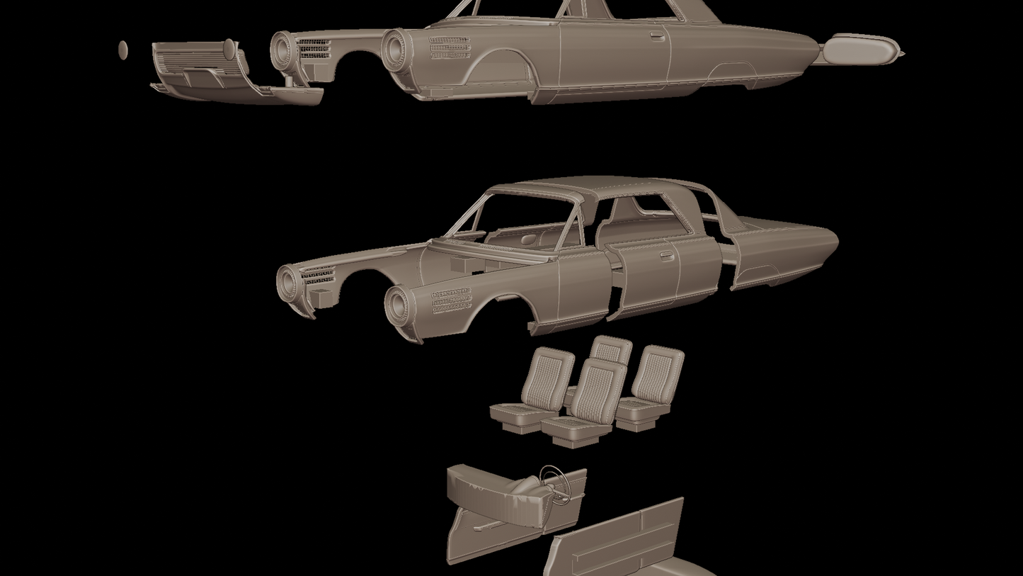 STL FILE Chrysler Turbine 1963 3D PRINT MODEL - ARTISTIT