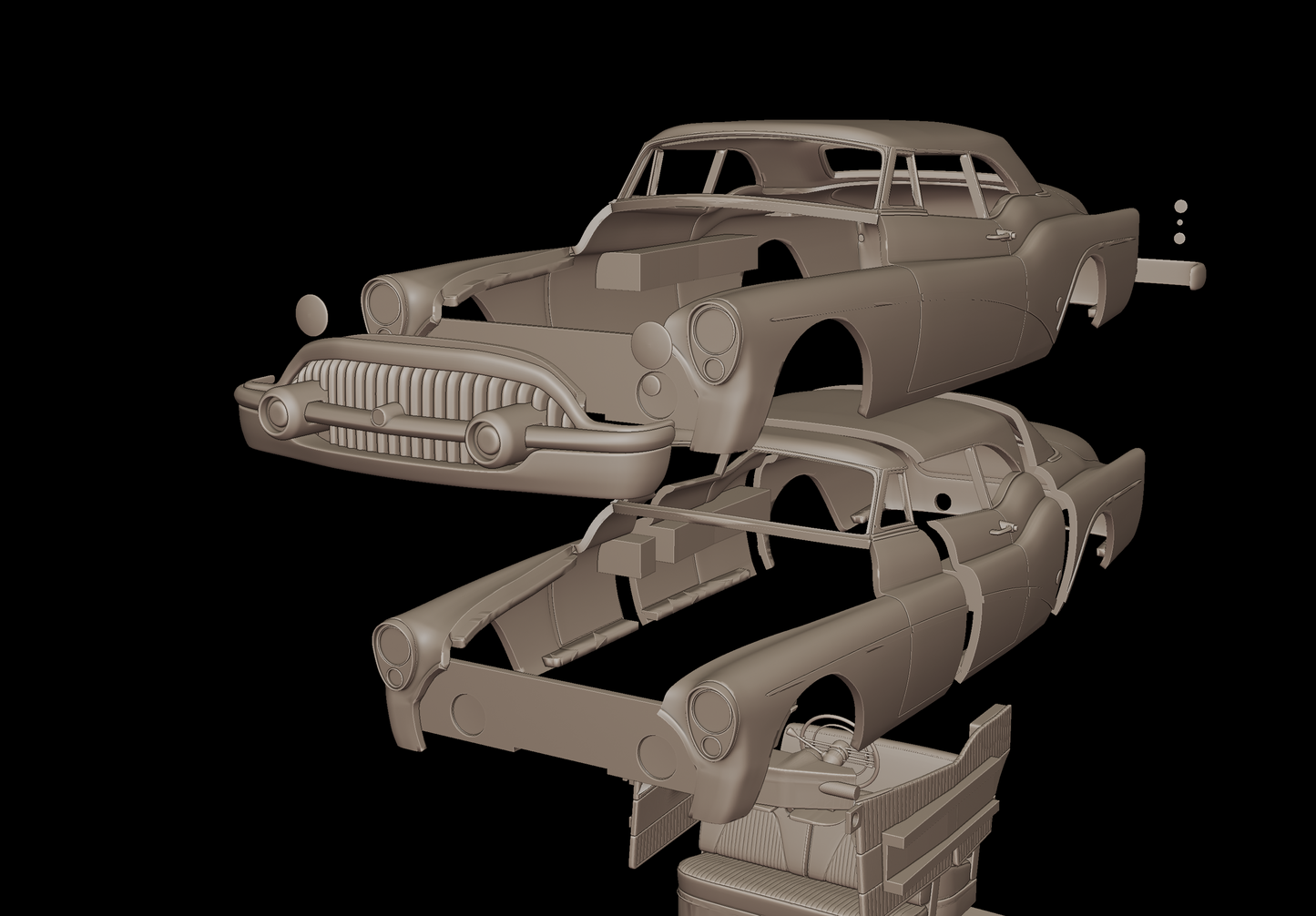 Buick Skylark Convertible 1953 3d print model