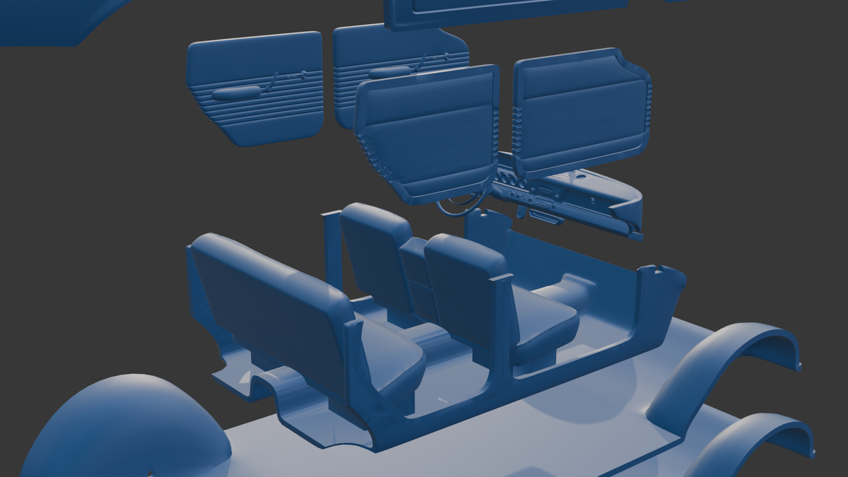 DODGE CORONET LANCER 1957 FOUR DOORS 3D PRINT MODEL