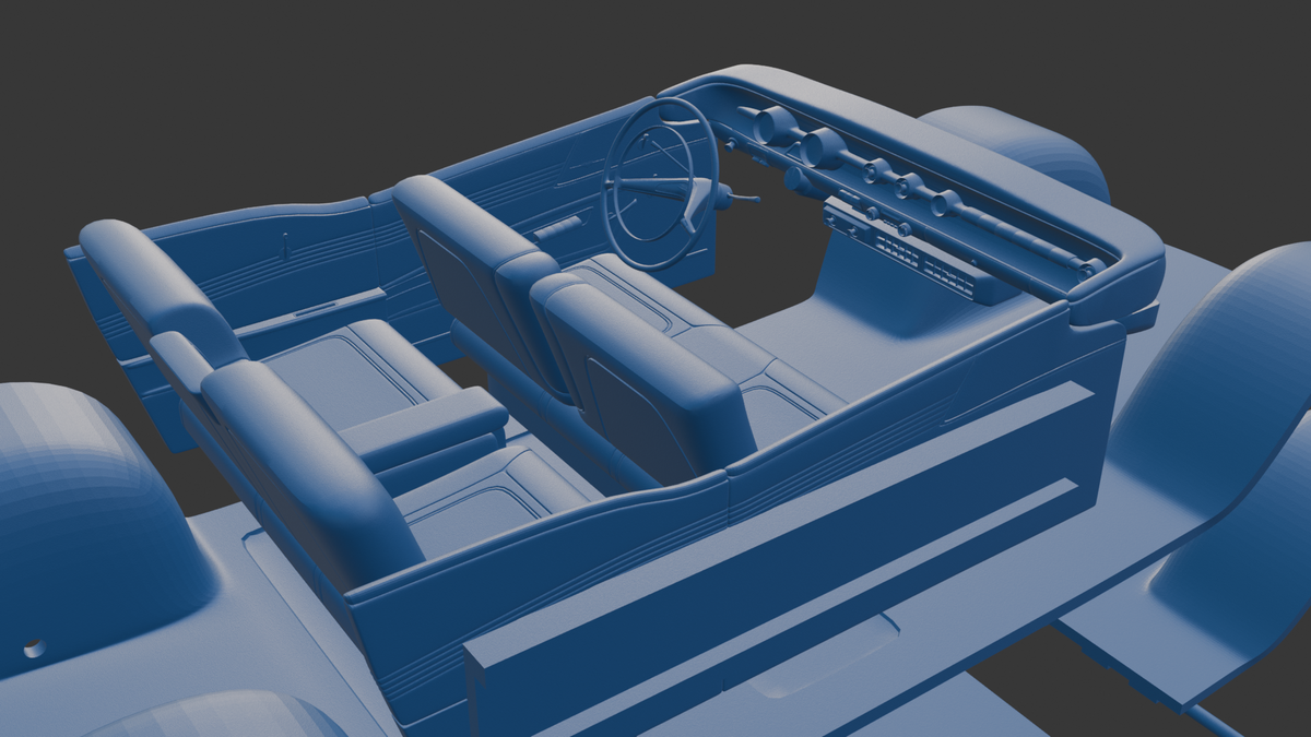 Pontiac Bonneville Hardtop 1958 3D PRINT MODEL
