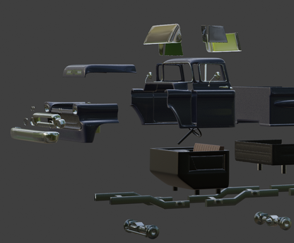 STL FILE GMC F100 1959 TRUCK 3D MODEL - ARTISTIT